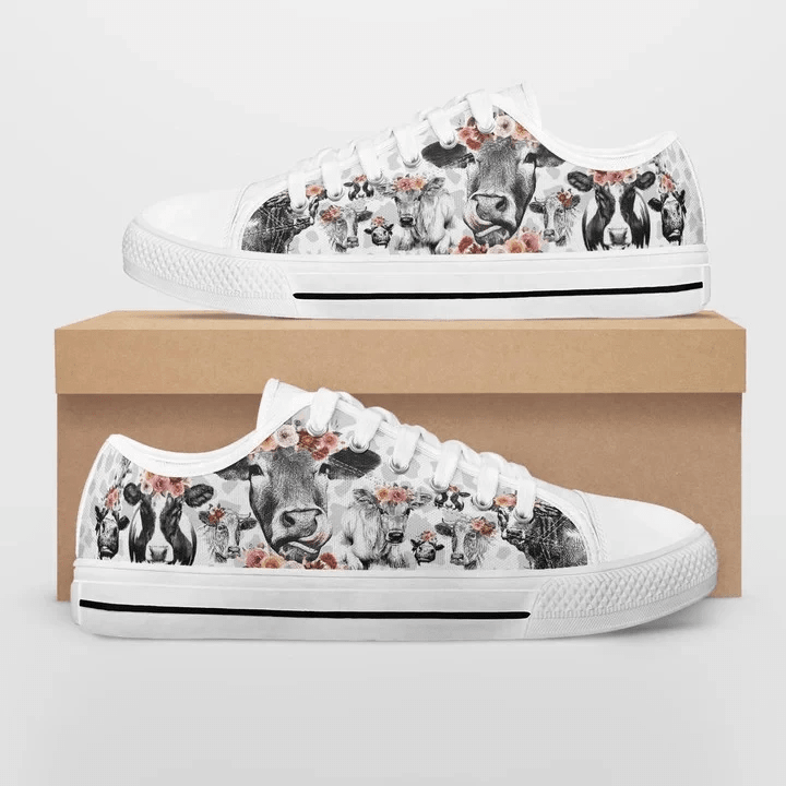 COW LOW TOP SHOES